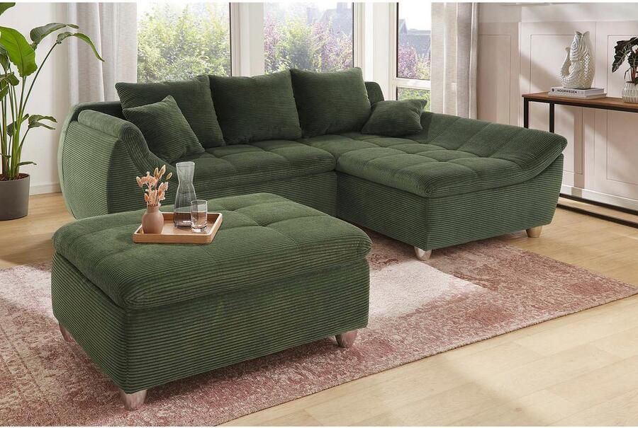 Jockenhöfer Gruppe Hoekbank Genua L-vorm Ottomane links of rechts te monteren 3 losse rug- en 2 sierkussens - Foto 4