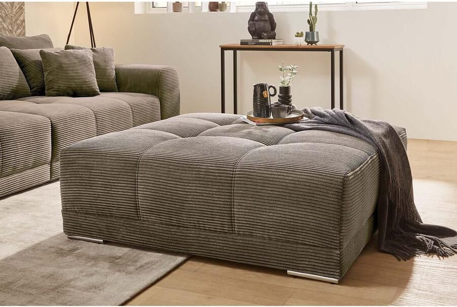 Jockenhöfer Gruppe Hocker Moldau in xxl-formaat expressieve stiksels in het zitoppervlak - Foto 2