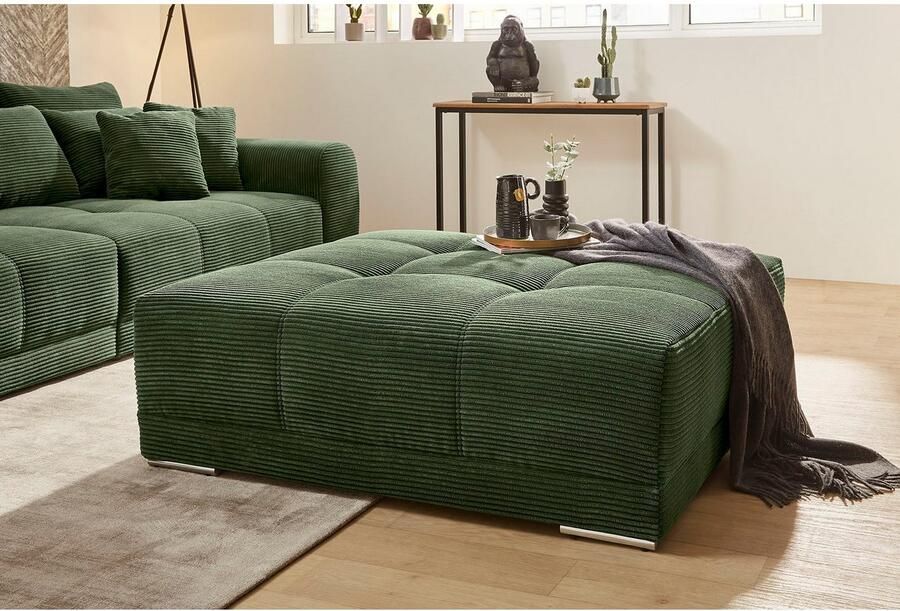 Jockenhöfer Gruppe Hocker Moldau in xxl-formaat expressieve stiksels in het zitoppervlak - Foto 2