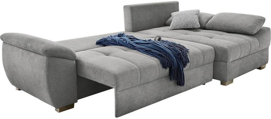 Jockenhöfer Gruppe Hoekbank Alster L-vorm met slaapfunctie en bedkist ottomane links of rechts te monteren - Foto 5