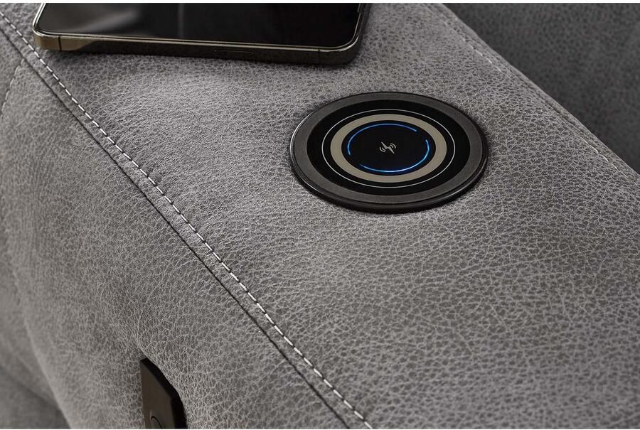 Jockenhöfer Gruppe Hoekbank Doppio L-vorm met elektromotorische ontspanningsfunctie en inductieve oplader + usb-a oplaadpoort verstelbare hoofdsteunen - Foto 8