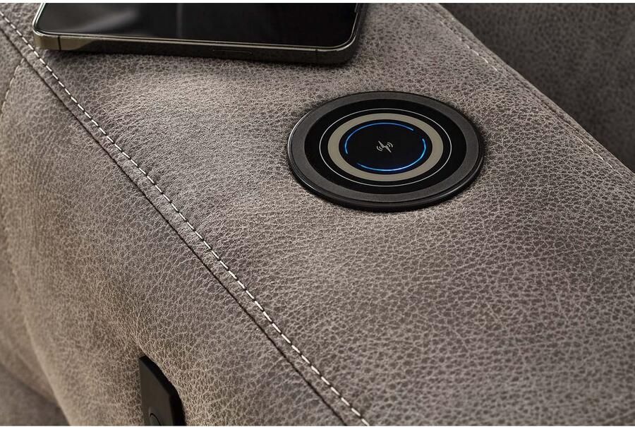 Jockenhöfer Gruppe Hoekbank Doppio L-vorm met elektromotorische ontspanningsfunctie en inductieve oplader + usb-a oplaadpoort verstelbare hoofdsteunen - Foto 8