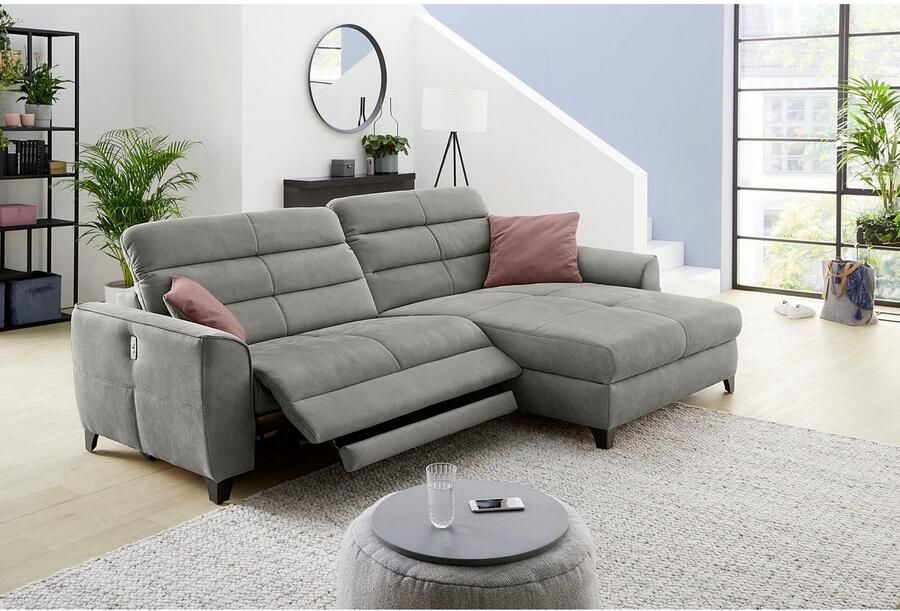 Jockenhöfer Gruppe Hoekbank Double One L-vorm met 2 x 120 cm brede elektrisch verstelbare relaxfuncties - Foto 7