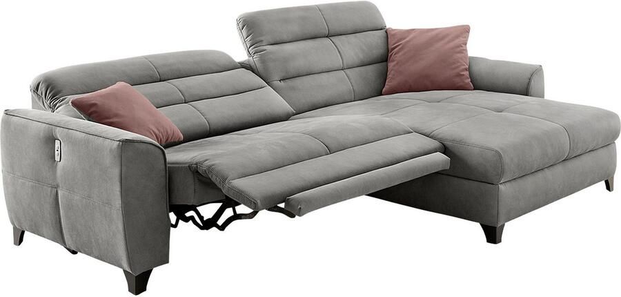 Jockenhöfer Gruppe Hoekbank Double One L-vorm met 2 x 120 cm brede elektrisch verstelbare relaxfuncties - Foto 8