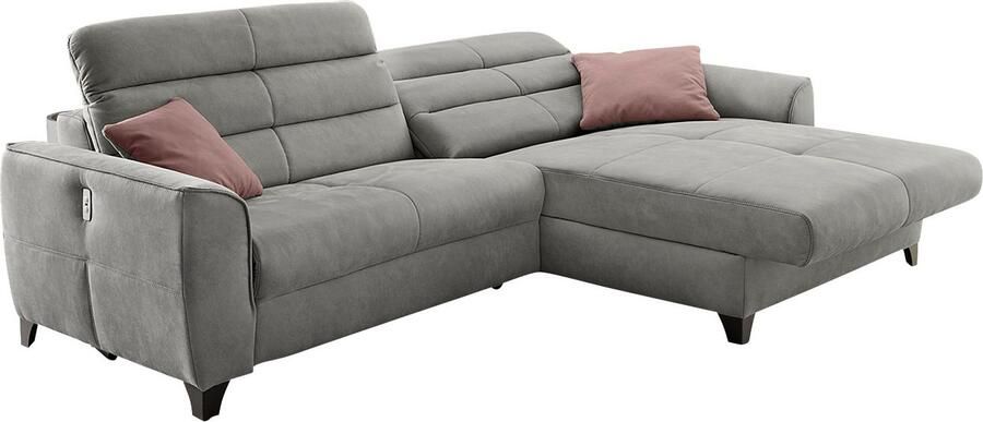 Jockenhöfer Gruppe Hoekbank Double One L-vorm met 2 x 120 cm brede elektrisch verstelbare relaxfuncties - Foto 9