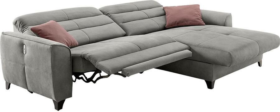 Jockenhöfer Gruppe Hoekbank Double One L-vorm met 2 x 120 cm brede elektrisch verstelbare relaxfuncties - Foto 10
