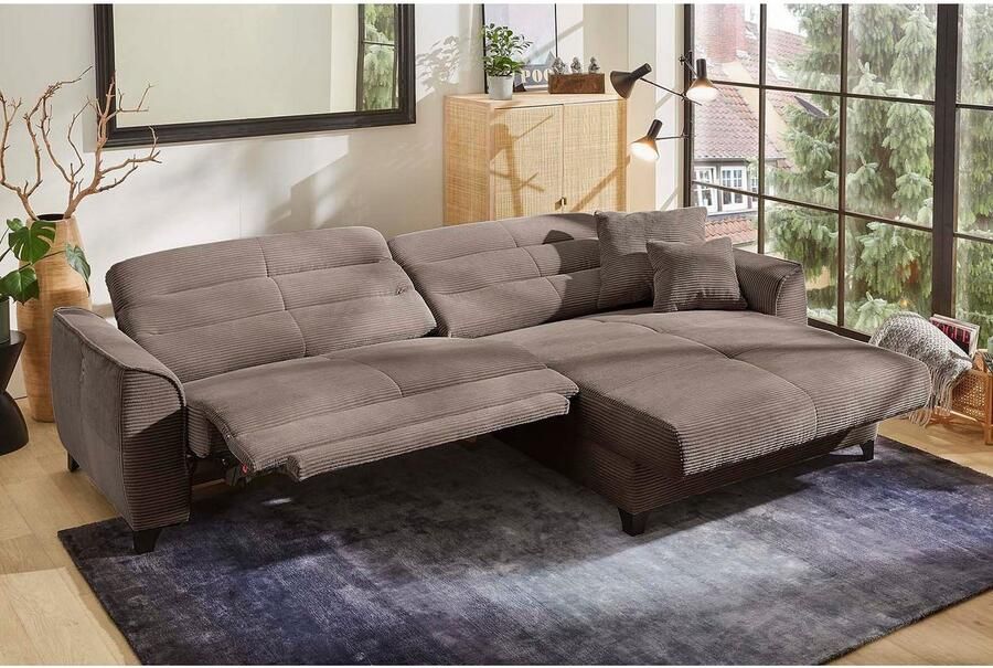 Jockenhöfer Gruppe Hoekbank Double One L-vorm met 2 x 120 cm brede elektrisch verstelbare relaxfuncties - Foto 5