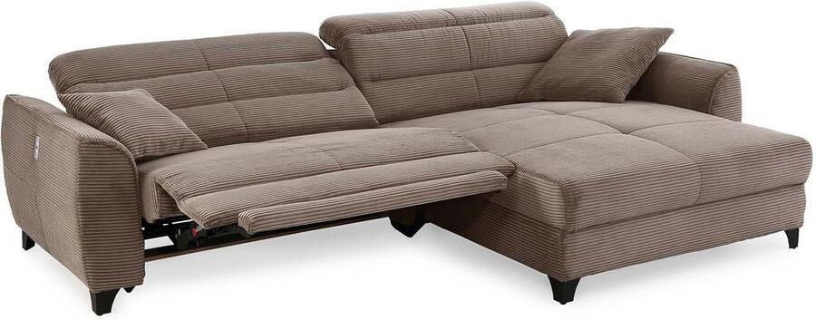 Jockenhöfer Gruppe Hoekbank Double One L-vorm met 2 x 120 cm brede elektrisch verstelbare relaxfuncties - Foto 9