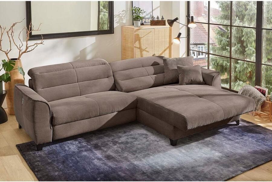 Jockenhöfer Gruppe Hoekbank Double One L-vorm met 2 x 120 cm brede elektrisch verstelbare relaxfuncties - Foto 7