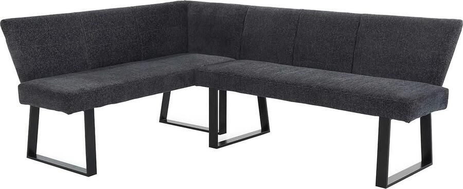 Jockenhöfer Gruppe Stoel met beugelpoten Emporio met pocketvering bekleding chenille bekleding (set 2 stuks) - Foto 4