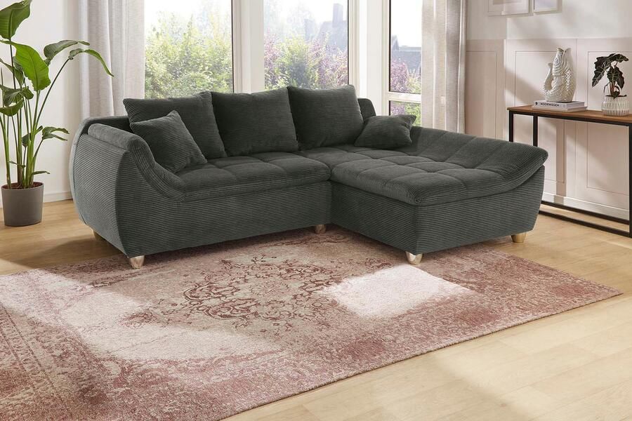 Jockenhöfer Gruppe Hoekbank Genua L-vorm Ottomane links of rechts te monteren 3 losse rug- en 2 sierkussens - Foto 6