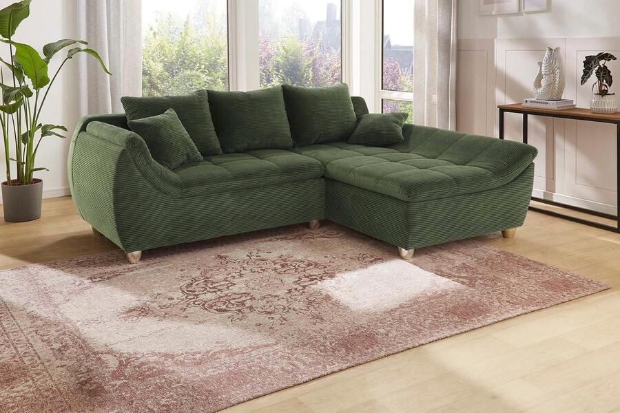 Jockenhöfer Gruppe Hoekbank Genua L-vorm Ottomane links of rechts te monteren 3 losse rug- en 2 sierkussens - Foto 5