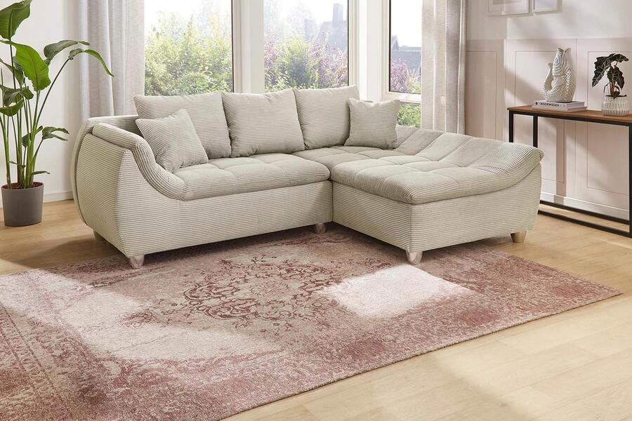 Jockenhöfer Gruppe Hoekbank Genua L-vorm Ottomane links of rechts te monteren 3 losse rug- en 2 sierkussens - Foto 6