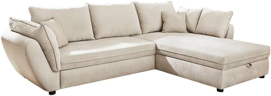 Jockenhöfer Gruppe Hoekbank Jerez L-vorm met bed- en relaxfunctie opbergvak bedlade golfvering ottomane - Foto 4