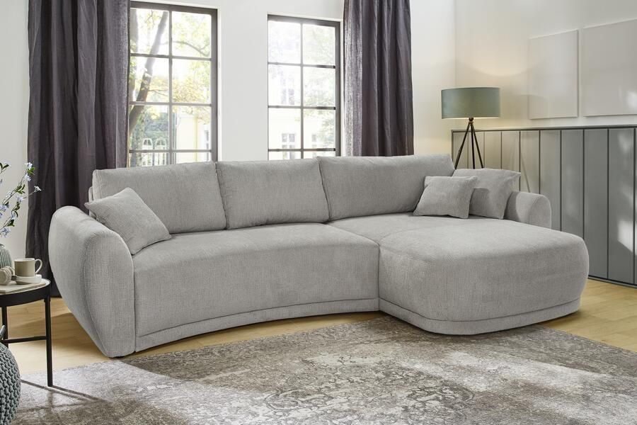 Jockenhöfer Gruppe Hoekbank Lagune L-model met binnenveringsinterieur in een zachte aantrekkelijke look kan links rechts worden gemonteerd - Foto 6