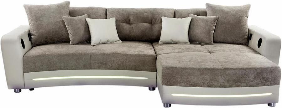 Jockenhöfer Gruppe Hoekbank Laredo L-vorm inclusief rgb-ledverlichting en bluetooth-geluidssysteem - Foto 12