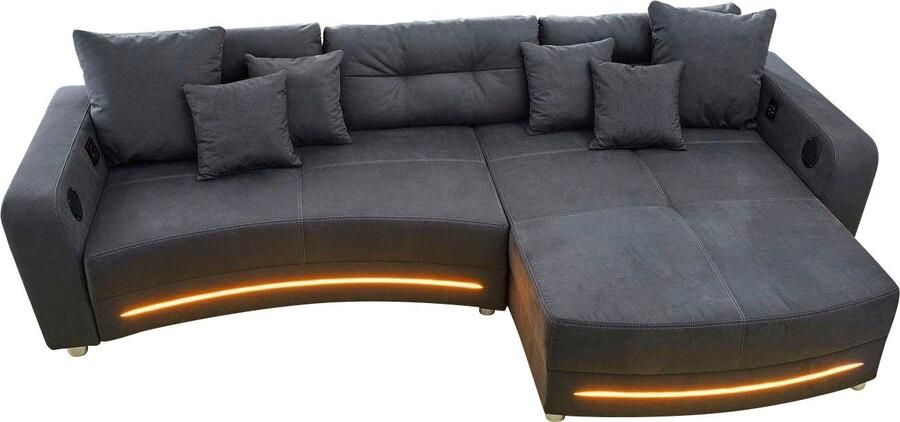 Jockenhöfer Gruppe Hoekbank Laredo L-vorm inclusief rgb-ledverlichting en bluetooth-geluidssysteem - Foto 7