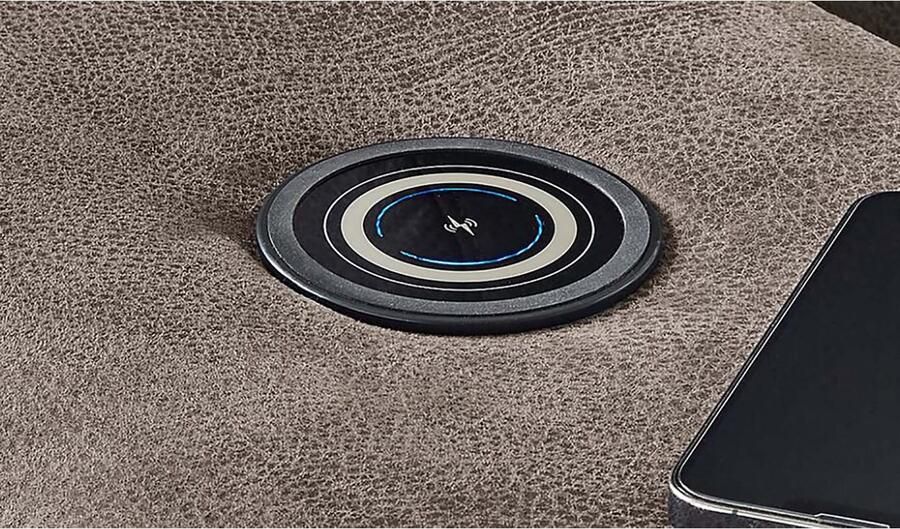 Jockenhöfer Gruppe Hoekbank LE MANS L-model met elektrische zitdiepteverstelling (30 cm) en inductieve oplaadmogelijkheid + usb a en c verstelbare hoofdsteunen - Foto 7