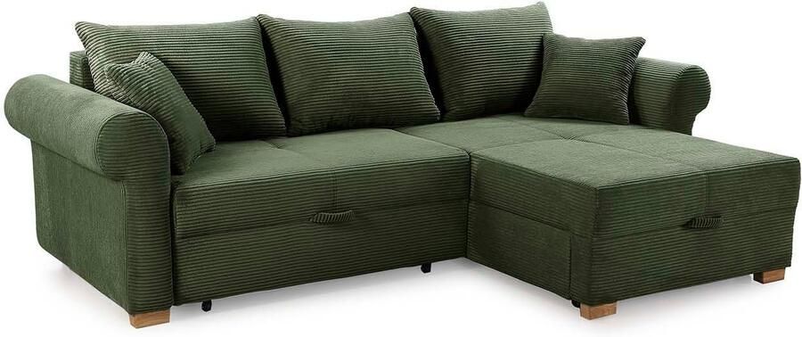 Jockenhöfer Gruppe Hoekbank List L-vorm veel opbergruimte 2 aparte liggedeeltes ottoman voetenbank poef links of rechts - Foto 6