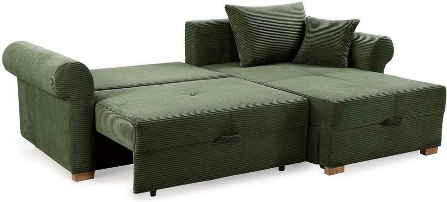 Jockenhöfer Gruppe Hoekbank List L-vorm veel opbergruimte 2 aparte liggedeeltes ottoman voetenbank poef links of rechts - Foto 5