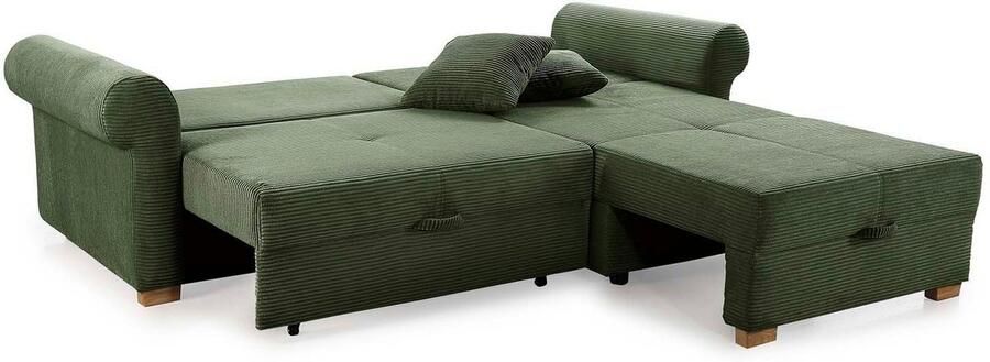 Jockenhöfer Gruppe Hoekbank List L-vorm veel opbergruimte 2 aparte liggedeeltes ottoman voetenbank poef links of rechts - Foto 8