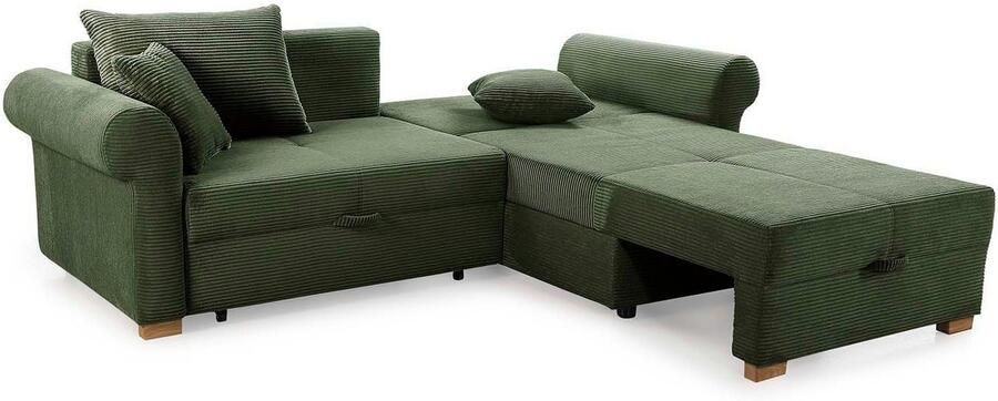 Jockenhöfer Gruppe Hoekbank List L-vorm veel opbergruimte 2 aparte liggedeeltes ottoman voetenbank poef links of rechts - Foto 7