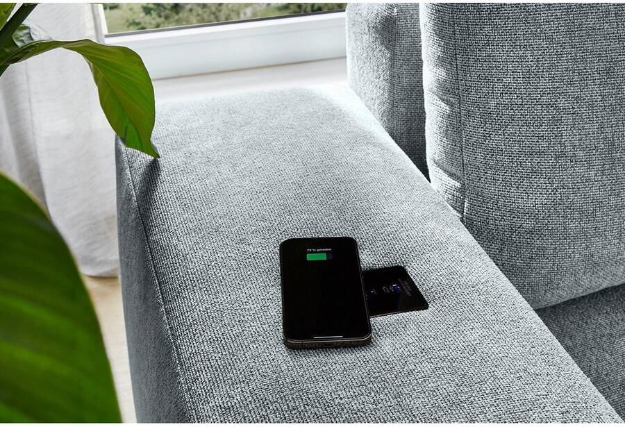 Jockenhöfer Gruppe Hoekbank Luciano L-vorm met inductieve oplaadmogelijkheid USB-A & USB-C oplaadpoort - Foto 6