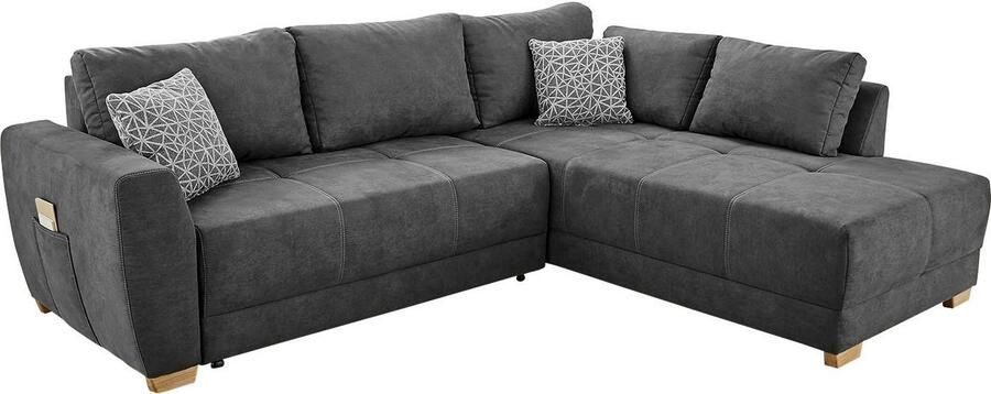 Jockenhöfer Gruppe Hoekbank Luzern L-vorm met slaapfunctie en ruime bedstee - Foto 4