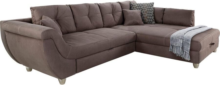 Jockenhöfer Gruppe Hoekbank Maranello L-vorm met grote bergruimte logeerbed- en relaxfunctie nosag-vering - Foto 7