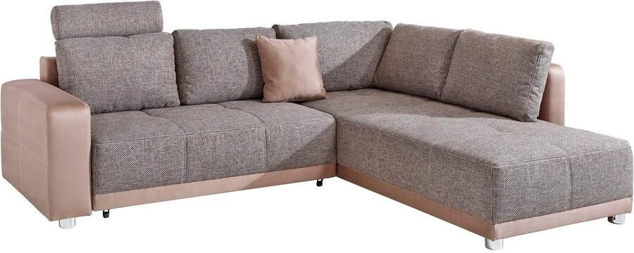 Jockenhöfer Gruppe Hoekbank Orlando L-vorm met slaapfunctie bedkist en binnenvering met 1 of 3 hoofdsteunen - Foto 10