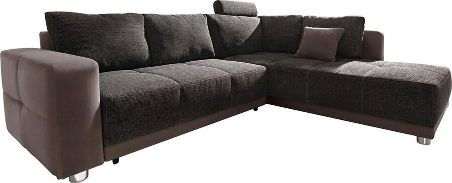 Jockenhöfer Gruppe Hoekbank Orlando L-vorm met slaapfunctie bedkist en binnenvering met 1 of 3 hoofdsteunen - Foto 5