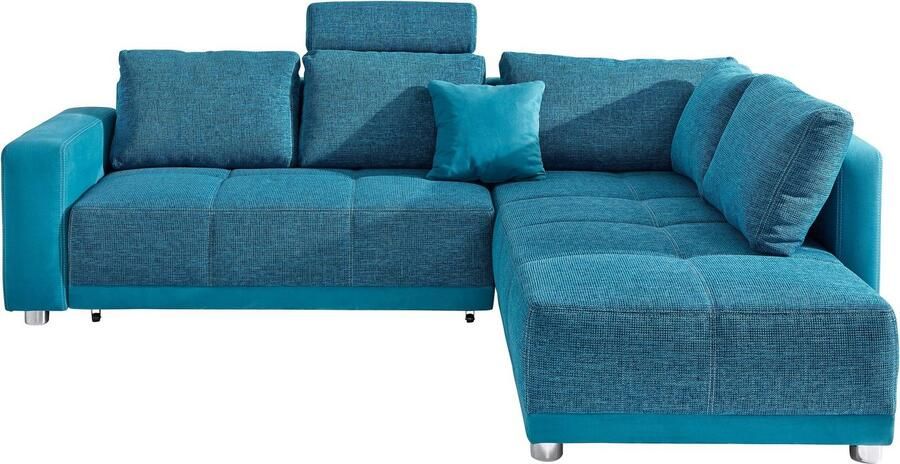 Jockenhöfer Gruppe Hoekbank Orlando L-vorm met slaapfunctie bedkist en binnenvering met 1 of 3 hoofdsteunen - Foto 13