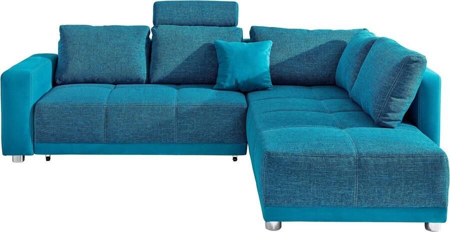 Jockenhöfer Gruppe Hoekbank Orlando L-vorm met slaapfunctie bedkist en binnenvering met 1 of 3 hoofdsteunen - Foto 13