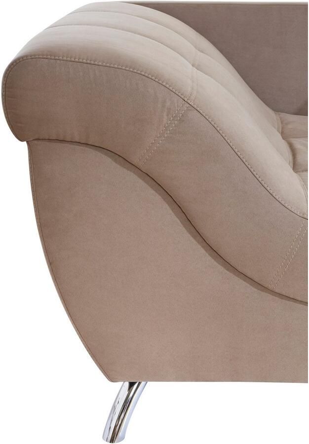 Jockenhöfer Gruppe Hoekbank San Francisco L-vorm met ingewerkte koudschuimmat en stiksels inclusief kussen - Foto 3