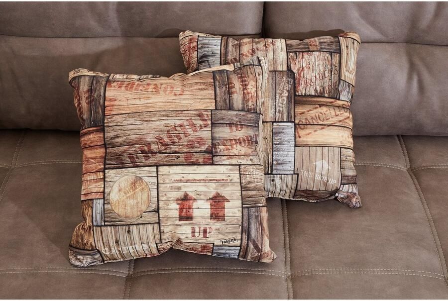 Jockenhöfer Gruppe Hoekbank San Francisco L-vorm met ingewerkte koudschuimmat en stiksels inclusief kussen - Foto 4