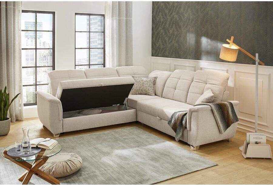 Jockenhöfer Gruppe Hoekbank Udine L-vorm 6 individueel verstelbare hoofdsteunen logeerbed- en relaxfunctie - Foto 4