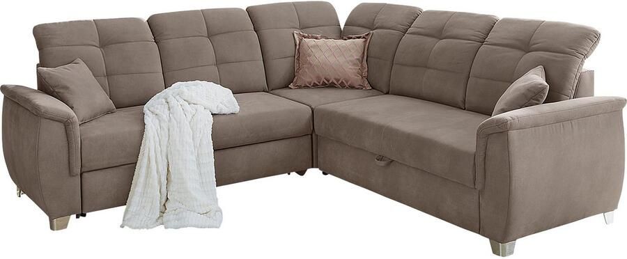 Jockenhöfer Gruppe Hoekbank Udine L-vorm 6 individueel verstelbare hoofdsteunen logeerbed- en relaxfunctie - Foto 5