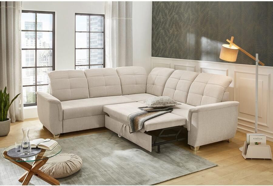 Jockenhöfer Gruppe Hoekbank Udine L-vorm 6 individueel verstelbare hoofdsteunen logeerbed- en relaxfunctie - Foto 3