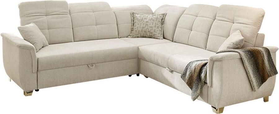 Jockenhöfer Gruppe Hoekbank Udine L-vorm 6 individueel verstelbare hoofdsteunen logeerbed- en relaxfunctie - Foto 6