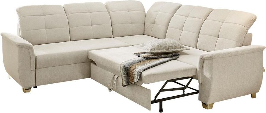 Jockenhöfer Gruppe Hoekbank Udine L-vorm 6 individueel verstelbare hoofdsteunen logeerbed- en relaxfunctie - Foto 5