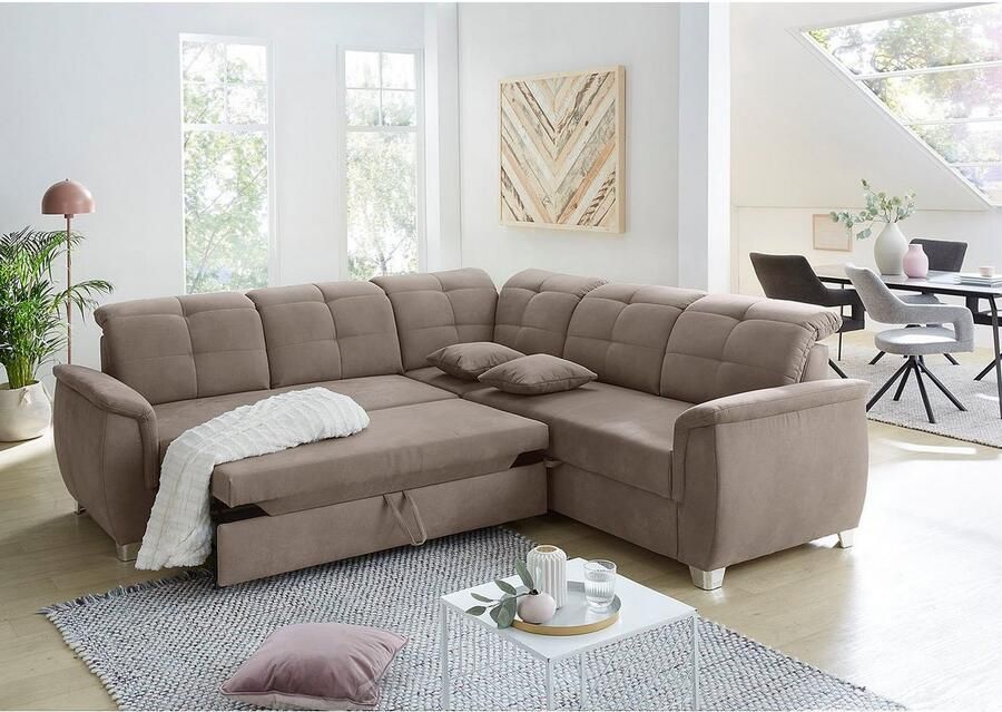 Jockenhöfer Gruppe Hoekbank Udine L-vorm 6 individueel verstelbare hoofdsteunen logeerbed- en relaxfunctie - Foto 4