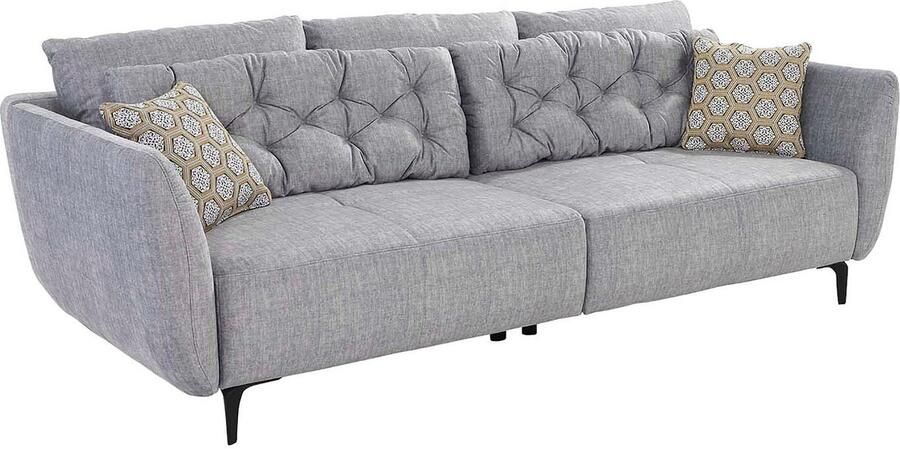 Jockenhöfer Gruppe Megabank Spa in retrolook met zigzag veren en vrijstaand in de kamer te plaatsen incl. 7 kussens - Foto 3