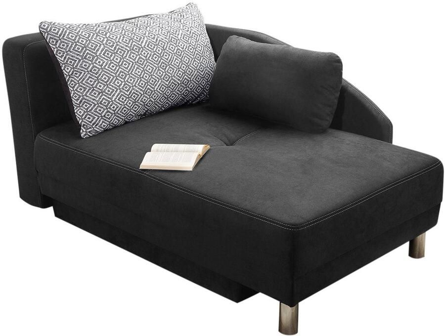 Jockenhöfer Gruppe Récamier ROY Chaise longue met slaapfunctie en bedkist met binnenvering