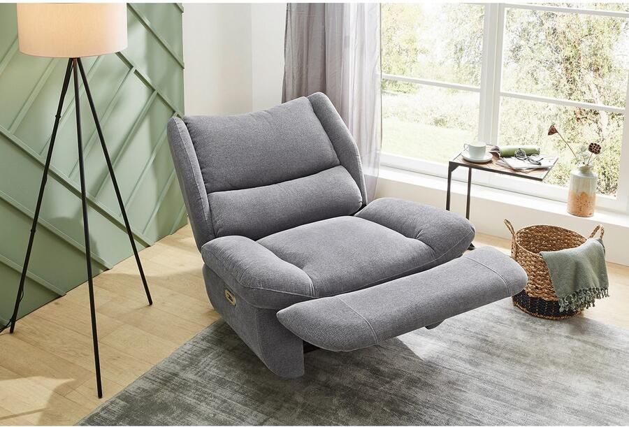 Jockenhöfer Gruppe Relaxfauteuil Daytona met elektromotorische verstelfuncties XXL-uitstraling vering USB-oplaadpoort relaxfunctie - Foto 3