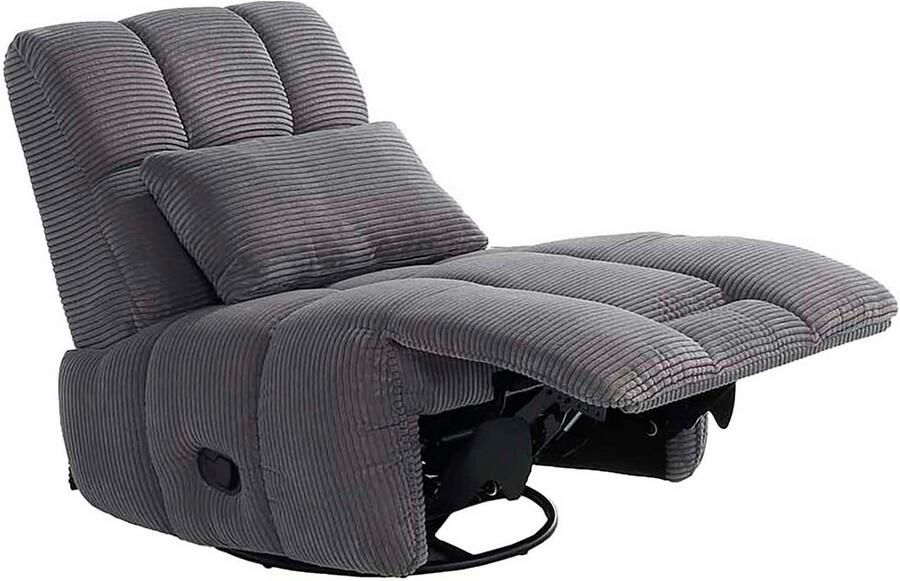 Jockenhöfer Gruppe Relaxfauteuil Doncaster met draai- schommel- relax- en kantelfunctie aangenaam zachte corduroystof - Foto 3