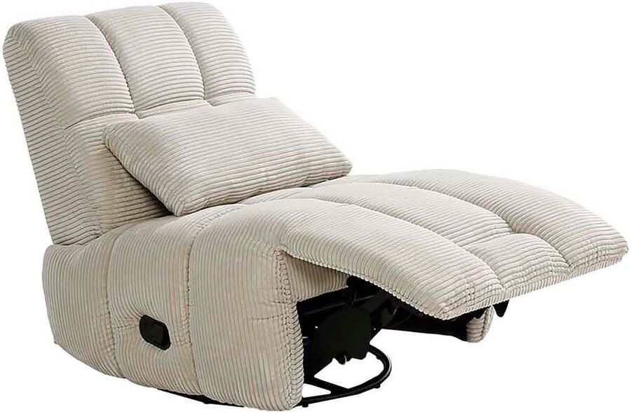 Jockenhöfer Gruppe Relaxfauteuil Doncaster met draai- schommel- relax- en kantelfunctie aangenaam zachte corduroystof - Foto 4