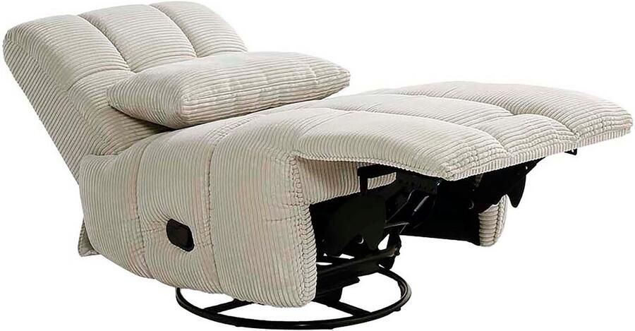 Jockenhöfer Gruppe Relaxfauteuil Doncaster met draai- schommel- relax- en kantelfunctie aangenaam zachte corduroystof - Foto 5