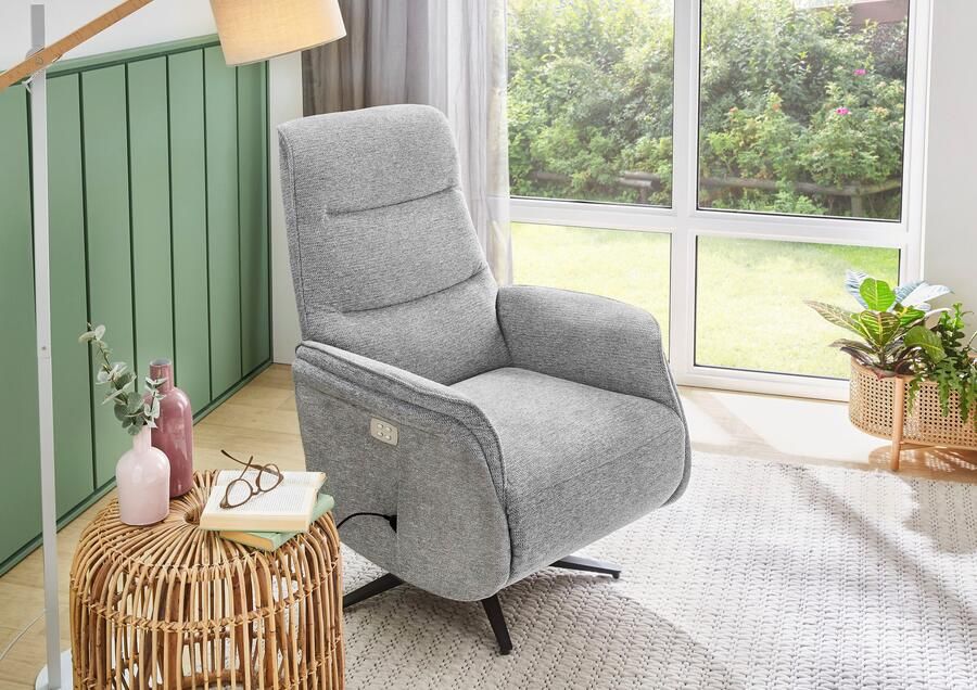 Jockenhöfer Gruppe Relaxfauteuil Miami met elektromotorische verstelbare functies Verwarmingsfunctie massage golfvering 2 motoren - Foto 3