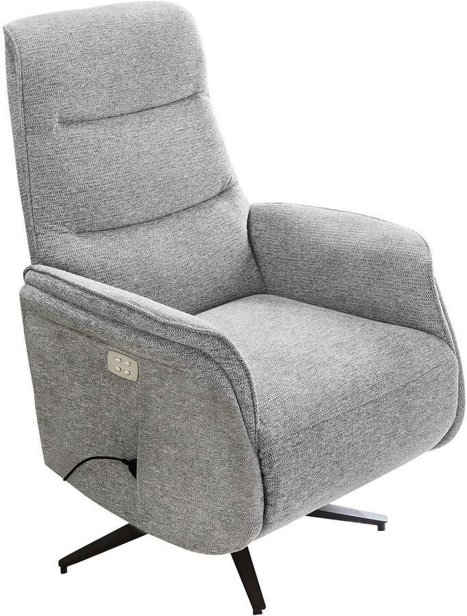 Jockenhöfer Gruppe Relaxfauteuil Miami met elektromotorische verstelbare functies Verwarmingsfunctie massage golfvering 2 motoren