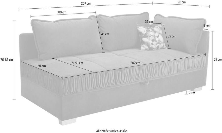 Jockenhöfer Gruppe Relaxstoel DANA inclusief sierkussen binnenvering en veel bergruimte in een trendy design - Foto 3